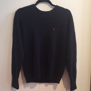 Big Boys Navy Polo Sweater (M)